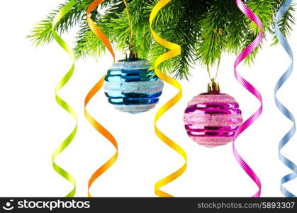 Christmas decoration isolated on the white