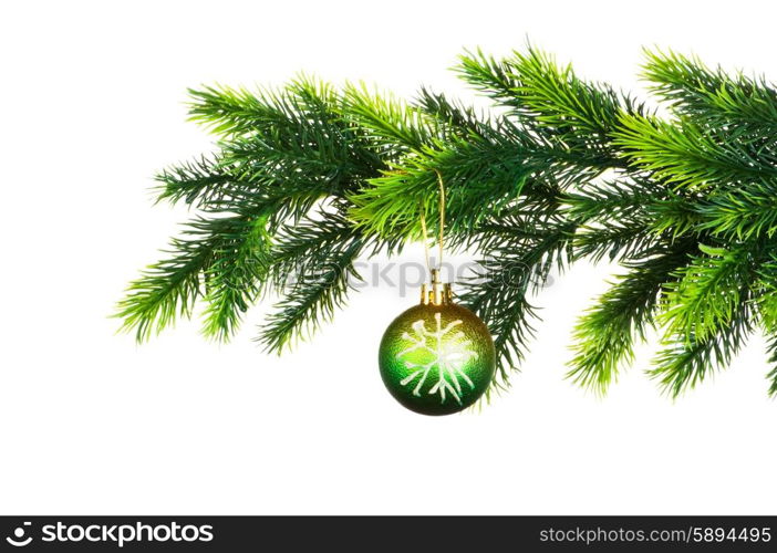 Christmas decoration isolated on the white