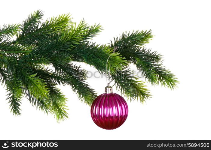 Christmas decoration isolated on the white