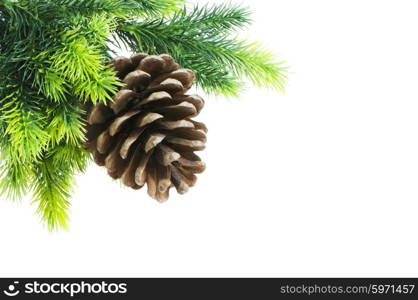 Christmas decoration isolated on the white