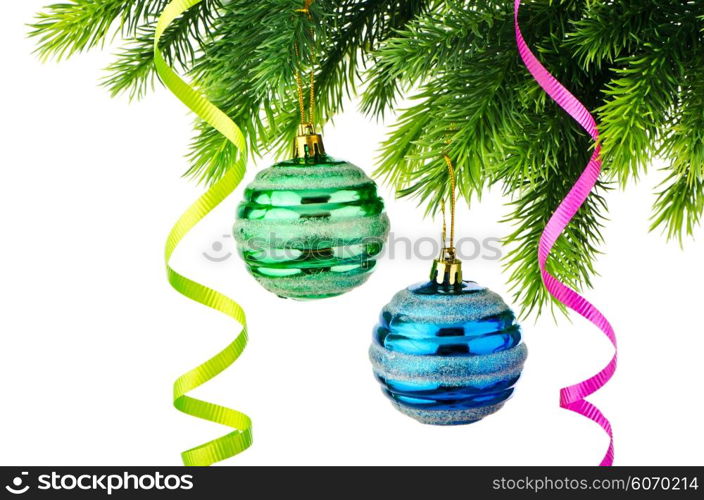 Christmas decoration isolated on the white