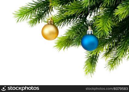 Christmas decoration isolated on the white