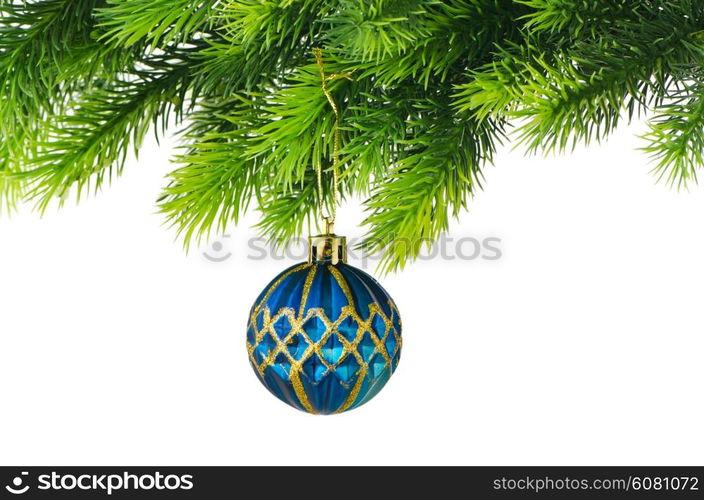 Christmas decoration isolated on the white