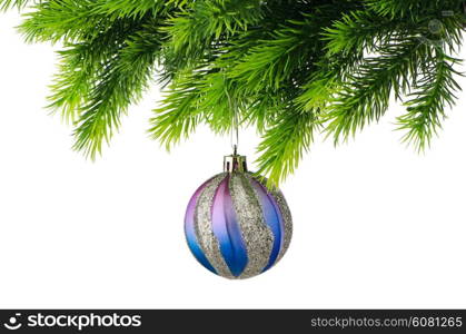 Christmas decoration isolated on the white