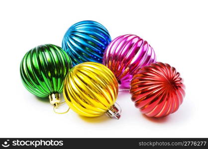 Christmas decoration isolated on the white background