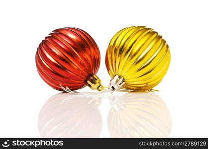 Christmas decoration isolated on the white background