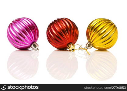 Christmas decoration isolated on the white background