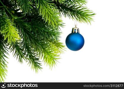 Christmas decoration isolated on the white background