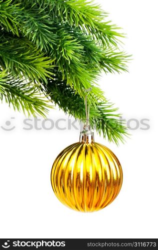 Christmas decoration isolated on the white background