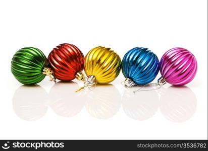 Christmas decoration isolated on the white background