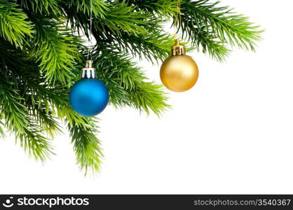 Christmas decoration isolated on the white background