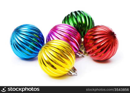 Christmas decoration isolated on the white background