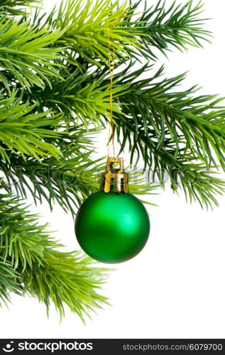 Christmas decoration isolated on the white background