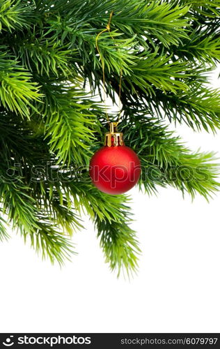 Christmas decoration isolated on the white background