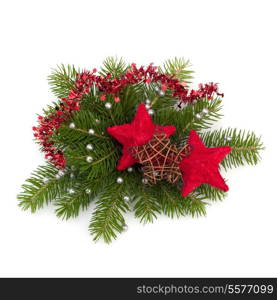 Christmas decoration isolated on white background