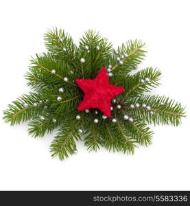 Christmas decoration isolated on white background