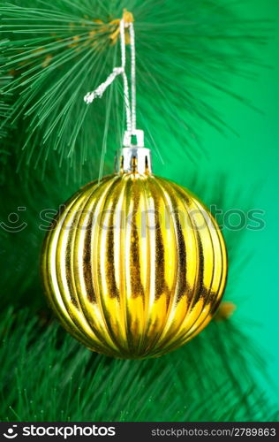 Christmas decoration on the tree - holiday concept