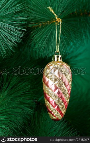 Christmas decoration on the tree - holiday concept