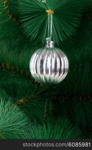 Christmas decoration on the tree - holiday concept