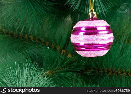 Christmas decoration on the tree - holiday concept