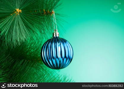 Christmas decoration on the tree - holiday concept