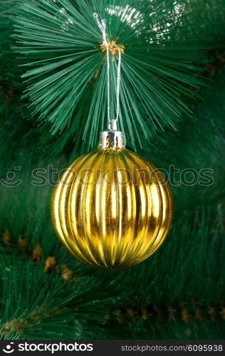 Christmas decoration on the tree - holiday concept