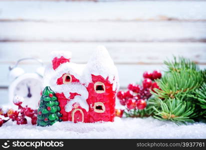 christmas decoration on the white background, christmas background