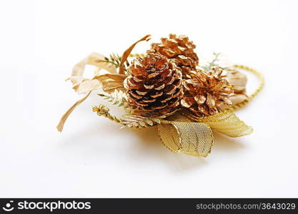 Christmas decoration on white background