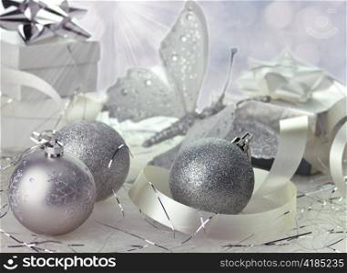 christmas decorations , close up