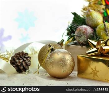 christmas decorations , close up