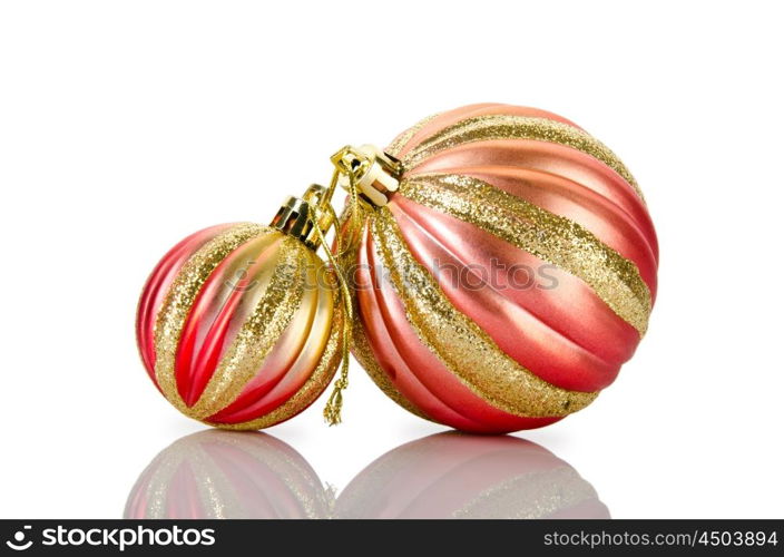 Christmas decorations in festive holiday concept