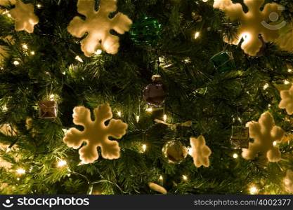 Christmas decorations on a tree