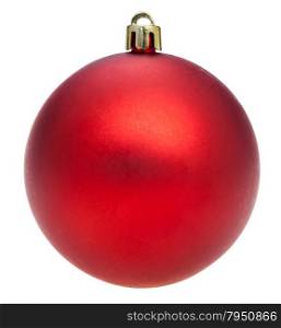 christmas decorations - xmas red ball isolated on white background