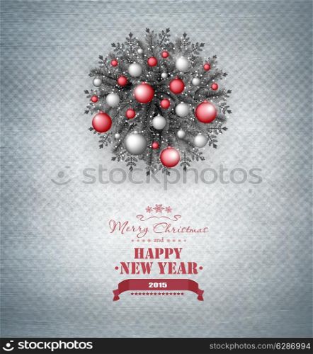 Christmas Design Holiday Background With Snowflakes
