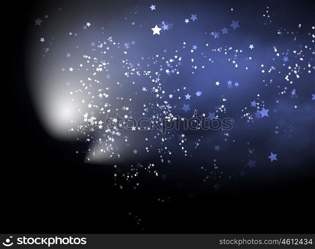 Christmas eve. Background image with snowflakes. Happy New Year