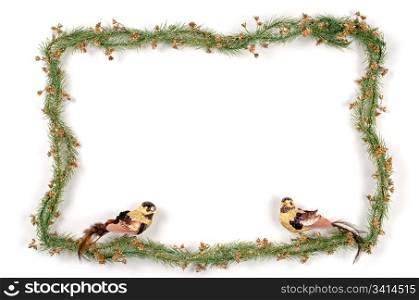 Christmas frame with free space for your images or writing.