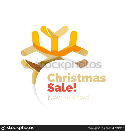 Christmas geometric abstract sale promo banner. Christmas geometric abstract sale promo banner. illustration