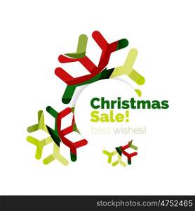 Christmas geometric abstract sale promo banner. Christmas geometric abstract sale promo banner. illustration
