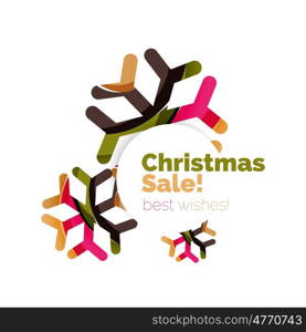 Christmas geometric abstract sale promo banner. Christmas geometric abstract sale promo banner. illustration