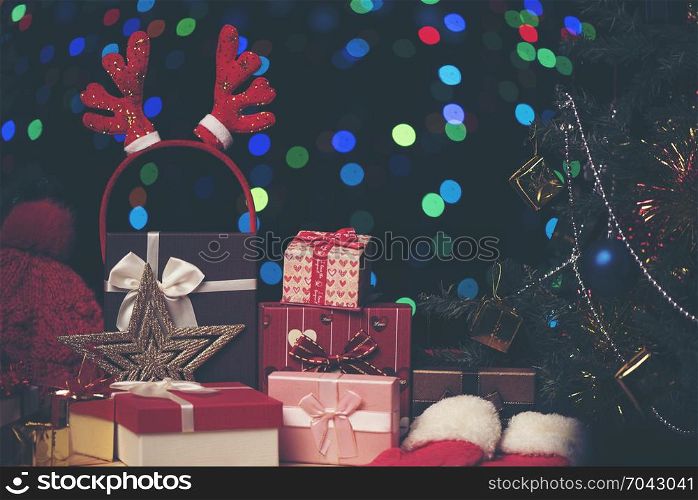 Christmas gift box with night light