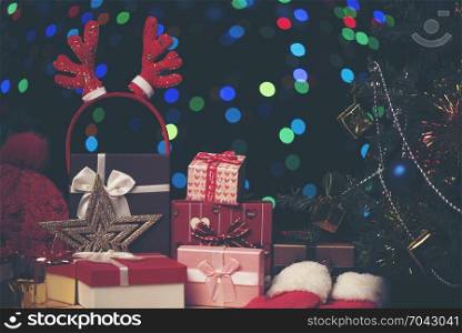 Christmas gift box with night light