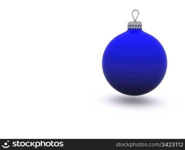 christmas glass sphere. 3d