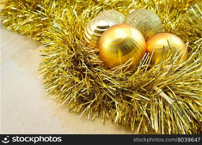 Christmas golden decoration