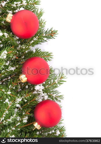 Christmas green framework isolated on white background