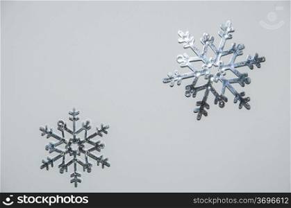 Christmas hoarfrost stars decorative silver
