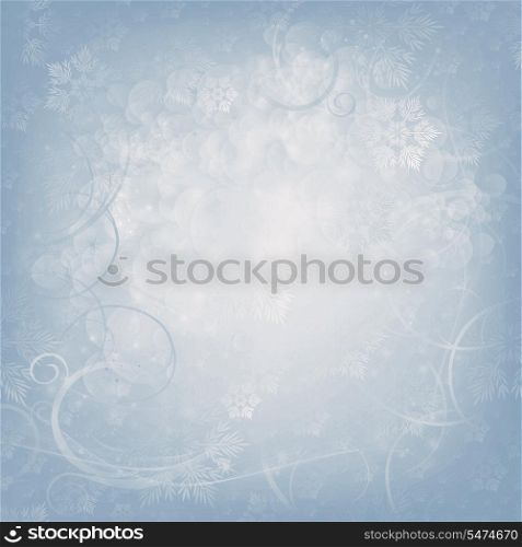 Christmas Holiday Background With Snowflakes