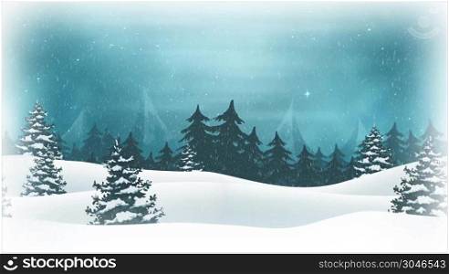 Christmas Landscape Background Loop