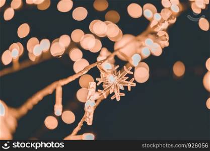 Christmas lights background Lights blurred bokeh