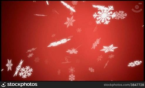 Christmas looped background - snowing