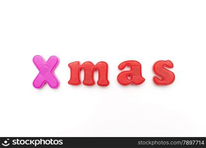 Christmas on a white background